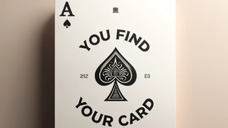 You Find Your Card